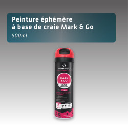 Marquage au sol éphémère à la craie fluorescente 500 ml - 7 couleurs | MARK & GO